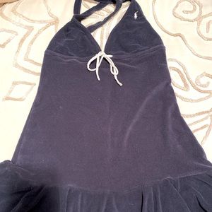 Polo Cotton/ towel halter top dress Medium